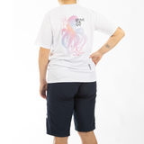 MAILLOT EN MESH MANCHE COURTE - White octopus